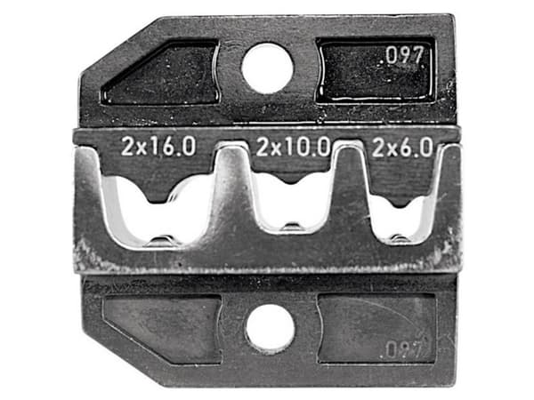 Rennsteig Werkzeuge 624 097 3 0 Krympinsats Kabelsko 6 till 16 mm² Lämplig för märket Rennsteig Werkzeuge PEW 12