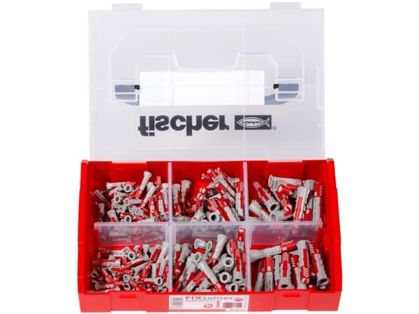 Fischer 536161, Veggplugg, Plast, Tyskland, 210 stykker, 120 x DuoPower 6 x 30, 60 x DuoPower 8 x 40, 30 x DuoPower 10 x 50