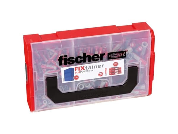 Fischer 536161, Veggplugg, Plast, Tyskland, 210 stykker, 120 x DuoPower 6 x 30, 60 x DuoPower 8 x 40, 30 x DuoPower 10 x 50