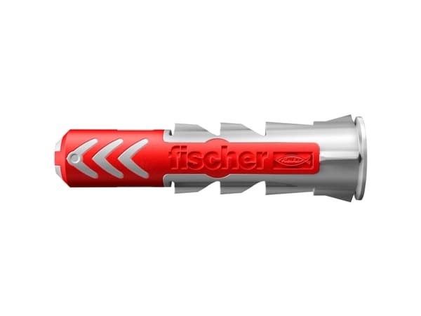 Fischer DuoPower, Väggplugg, Autoklaverad lättbetong, Tegel, Betong, Murverk, Gipsskivor, Nylon, Grå, Röd, 1,2 cm, 60 mm