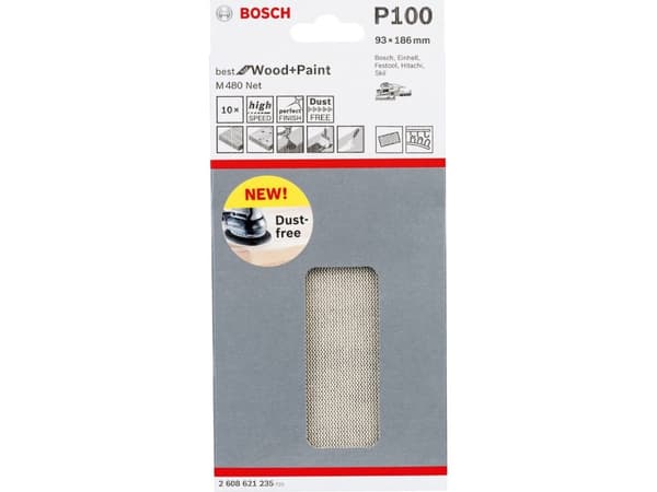 Bosch SLIBEBLAD PLAN 93X186MM NET K100 K100 10STK