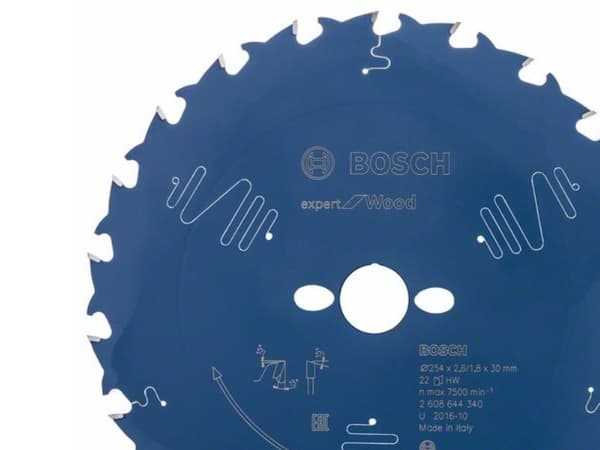 Bosch RUNDSAVKLINGE 254X2.4X30MM 22T EXP WOOD