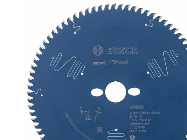 Bosch Expert for Wood - Sirkelformet sagblad - for tre - 254 mm - 80 tenner