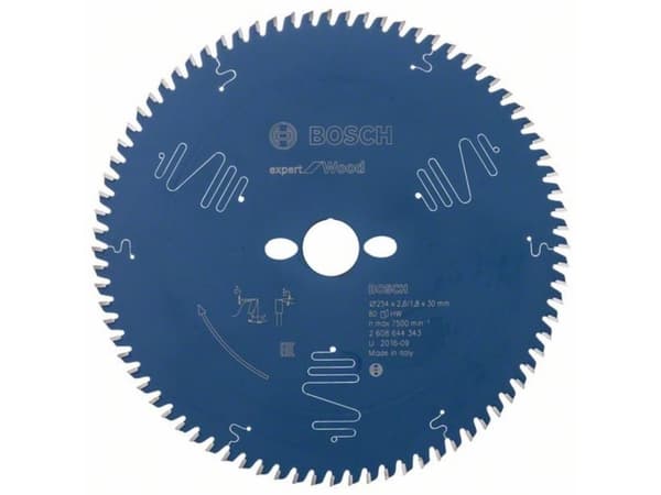 Bosch Expert for Wood - Sirkelformet sagblad - for tre - 254 mm - 80 tenner