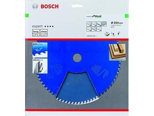 Bosch Expert for Wood - Sirkelformet sagblad - for tre - 254 mm - 80 tenner