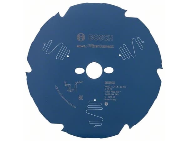 Bosch RUNDSAVKL 250X30X2,4MM 6T EXP FIBER CEME