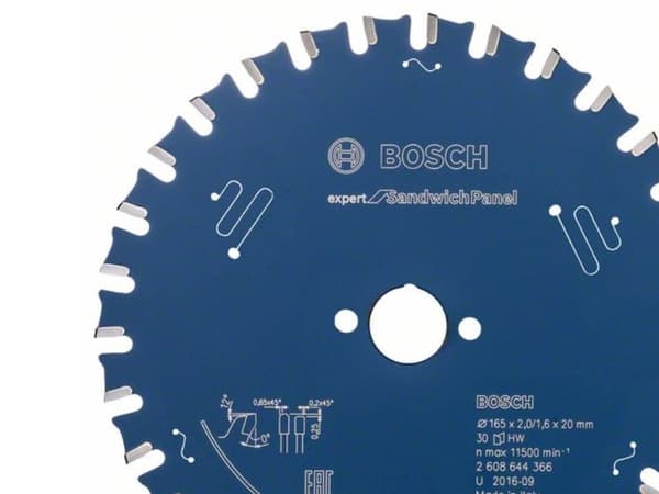 Bosch ROUND SAVKL 165X2.0X20MM 30T EXP SANDWICH