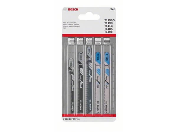 Bosch PULSSILEIKKASARJA T119 T111C T118 5 kpl
