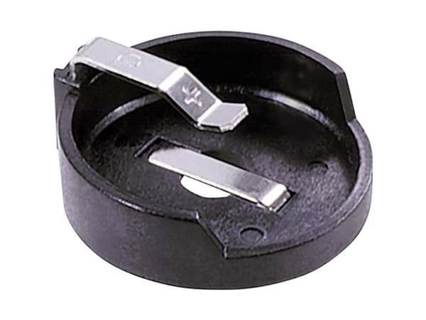 MPD BH1000G Nappikennojen pidikkeet 1x CR 2477 Vaakasuora, läpivientikiinnitys THT (L x S x K) 30 x 28 x 18 mm