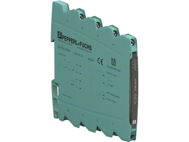 Isolation forstærker / splitter, konfigurerbar via DIP-switches Pepperl+Fuchs S1SD-1AI-2U S1SD-1AI-2U 1 stk