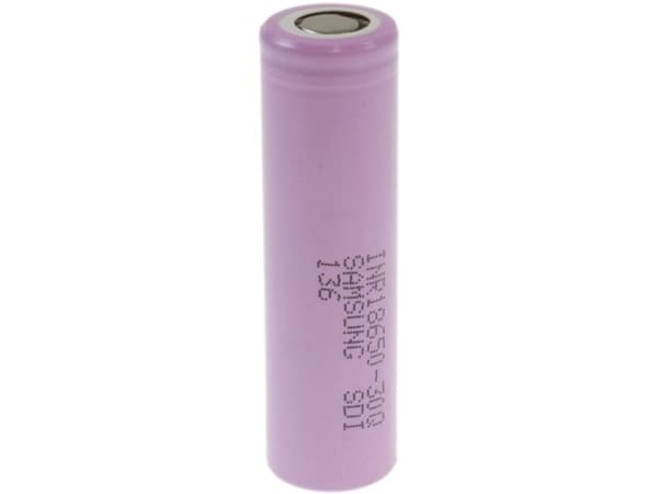 Samsung INR18650 30Q Erikoisakku 18650 Flat-Top, High Current Compatible Lithium 3.6 V 3000 mAh