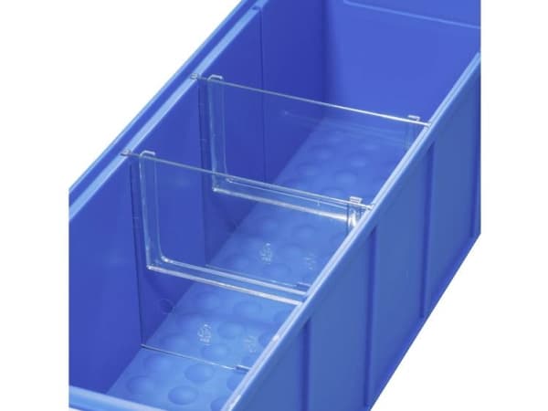 Allit 456590 Mellemvæg til lagerkasse ProfiPlus ShelfBox Divider S läpinäkyvä 4 kpl