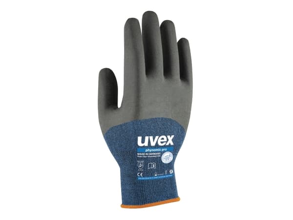 Uvex 6006212, Antrasitt, Blå, Grå, Voksen, Voksen, Unisex, 1 stykker, Elastan, Viskose, Polyamid