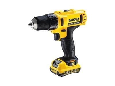 DeWALT DCD710D2-QW - Borr/drivare - sladdlös - 2 hastigheter - nyckellös chuck 10 mm - 24 N·m - 2 batterier - 10.8 V