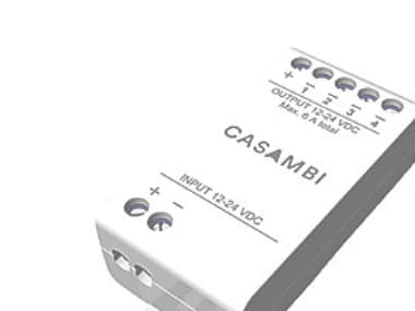 Casambi 4-kanavainen PWM4 himmennin vakiojännitteelle, LED-nauhalle