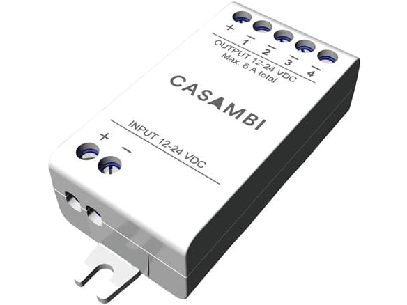Casambi 4-kanavainen PWM4 himmennin vakiojännitteelle, LED-nauhalle