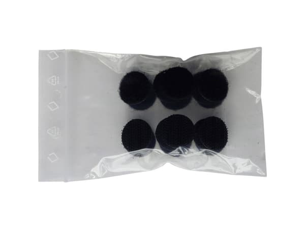 TRU COMPONENTS 685-330-Bag Burrebåndpunkter til fastlimning Burrebånd statisk loop del (Ø) 20 mm Sort 8 Paar
