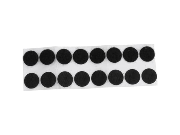 TRU COMPONENTS 685-330-Bag Burrebåndpunkter til fastlimning Burrebånd statisk loop del (Ø) 20 mm Sort 8 Paar