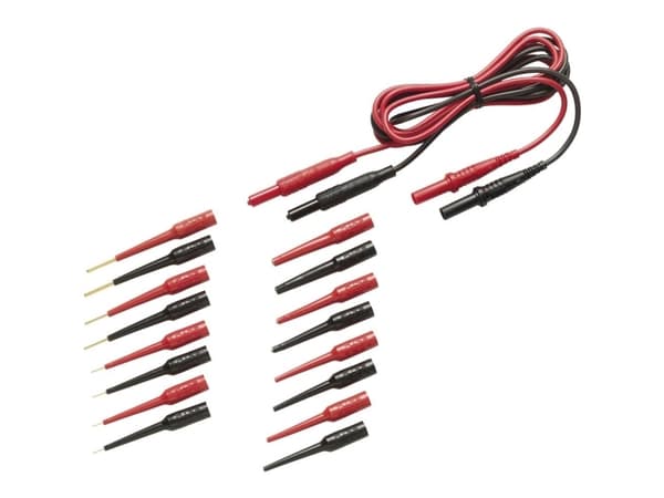 Fluke TL82 Testledningssats [Lamphållare 4 mm - Lamphållare 4 mm] Röd, svart 1 st