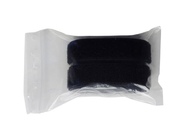 TRU COMPONENTS 909-330-Bag Burrebånd til fastlimning Burrebånd statisk loop del (L x B) 1000 mm x 20 mm Sort 1 Paar