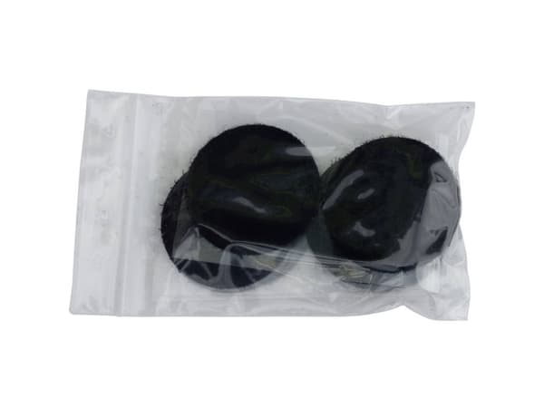 TRU COMPONENTS 684-330-Bag Burrebåndpunkter til fastlimning Burrebånd statisk loop del (Ø) 47 mm Sort 4 Paar
