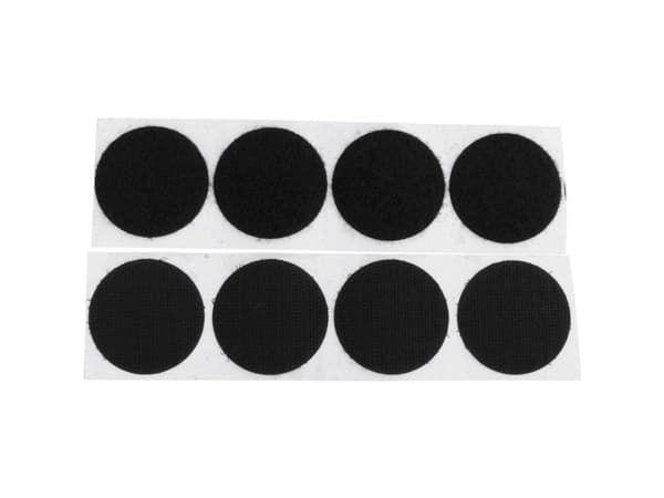 TRU COMPONENTS 684-330-Bag Burrebåndpunkter til fastlimning Burrebånd statisk loop del (Ø) 47 mm Sort 4 Paar