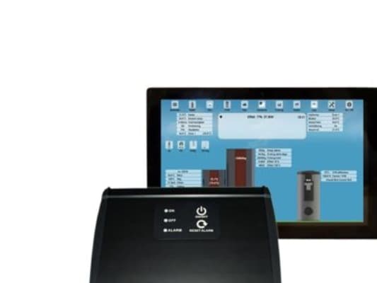 NBE V13-ohjauslaite ja 10' - tabletti, V13-ohjauslaite alumiinirasiassa seinäasennusta varten