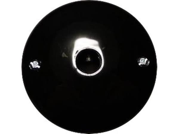 CSP Udløbsroset dåse 4 Leder + Jordklemme A-Model Ø73 mm Sort