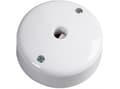 Miniatyrbilde 3 av 3: CSP Udløbsroset dåse 3 Leder A-Model Ø73 mm Hvid