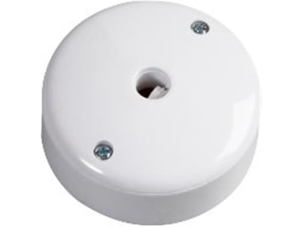 CSP Udløbsroset dåse 3 Leder A-Model Ø73 mm Hvid