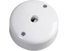 CSP Udløbsroset dåse 3 Leder A-Model Ø73 mm Hvid