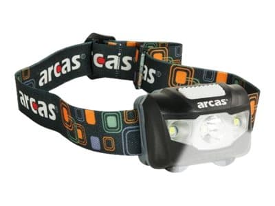 Arcas - Hodelykt - LED - 7-modus - 5 W - svart Sort