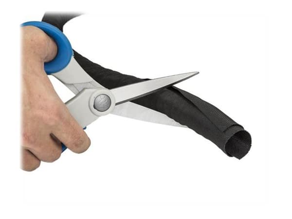 StarTech.com 2 m kabelhanteringsstrumpa - Flexibelt lindad kabelstrumpa - 25,4 mm till 38,1 mm diameter expanderbar hylsa - Polyesterkabelhanterare/-