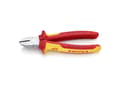 Miniatyrbilde 4 av 5: Knipex KP-7006180, Avbitertang, Kromfarget, Kromvanadiumstål, Plast, Oransje, Rød, 56 mm, 180 mm