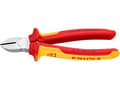 Miniatyrbilde 5 av 5: Knipex KP-7006180, Avbitertang, Kromfarget, Kromvanadiumstål, Plast, Oransje, Rød, 56 mm, 180 mm