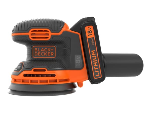 BLACK+DECKER BDCROS18 - Eksentersliper - trådløs - 1 hastighet - 125 mm - 18 V