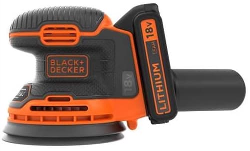 BLACK+DECKER BDCROS18 - Eksentersliper - trådløs - 1 hastighet - 125 mm - 18 V