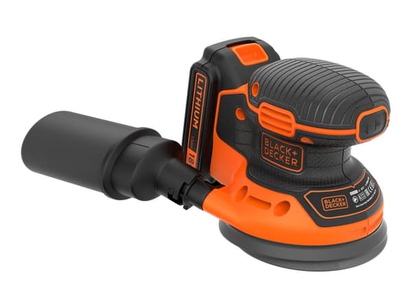BLACK+DECKER BDCROS18 - Eksentersliper - trådløs - 1 hastighet - 125 mm - 18 V