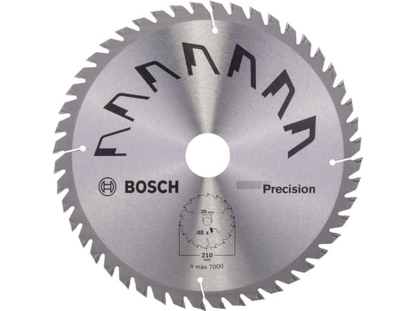 Bosch Accessories Precision 2609256B58 Blad til rundsav i hårdtmetal 210 x 30 mm Antal tænder (per tomme): 48 1 stk