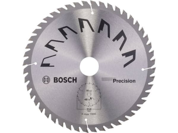Bosch Accessories Precision 2609256B58 Blad til rundsav i hårdtmetal 210 x 30 mm Antal tænder (per tomme): 48 1 stk