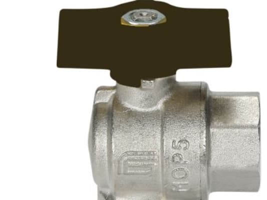 Kvicksilvervinkelkulventil 1' - hylsa/sockel T-handtag