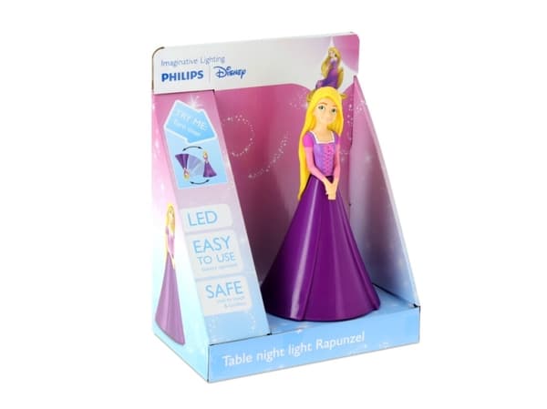 Phillips Disney Prinsesse Rapunzel 3D Bordlampe Flerfarget