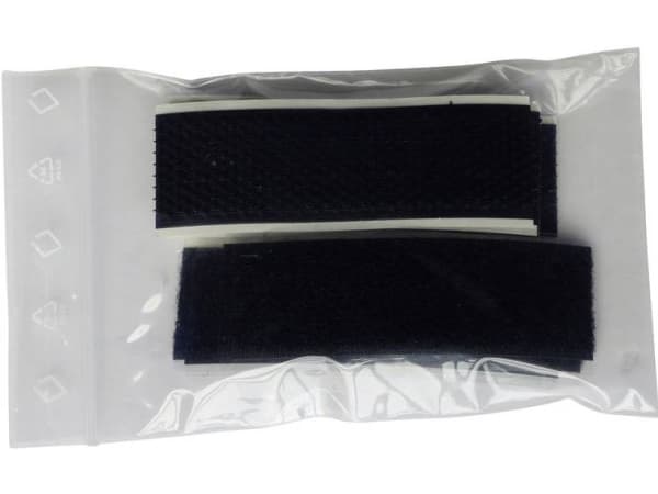 TRU COMPONENTS 904-MVA8-Pussi Koukku- ja silmukkateippi liimausta varten Niittiosa (L x S) 80 mm x 25 mm 4 paria