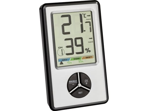 TFA - Värmehygrometer - digital - silver