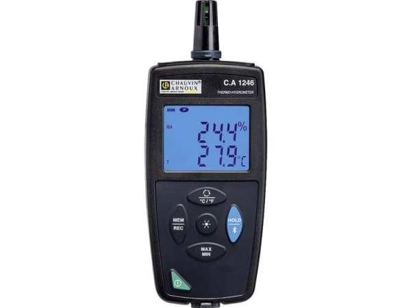 Chauvin Arnoux C.A 1246 Luftfugtighedsmåler (hygrometer) 3.0 % rF 98.0 % rF Datalogger og trådløs USB-interface, Dataloggerfunktion,