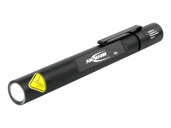 Ansmann Future T120, Penn-lommelykt, Sort, Aluminium, Knapper, IP54, LED