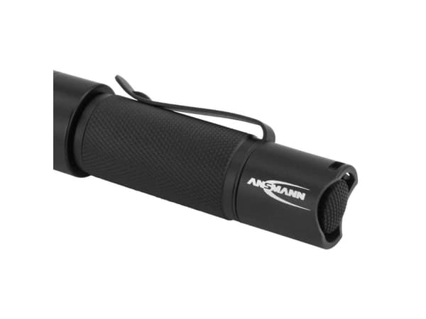 Ansmann M100F, Käsikokoinen taskulamppu, Musta, Painikkeet, Rotaatio, 1 m, IP54, 1 lamppua