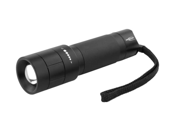 Ansmann M250F, Käsikokoinen taskulamppu, Musta, Painikkeet, Rotaatio, 1 m, IP54, 1 lamppua