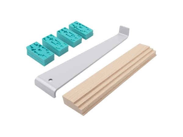 wolfcraft GmbH 6931000, Lattian asennuksen työkalusetti, Laminaattilattia, Parketti, Metalli, Eurooppa