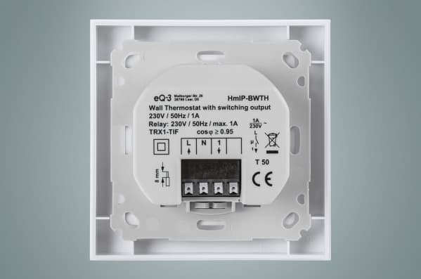 Homematic IP HmIP-BWTH, RF, Hvit, IP20, 130 m, LCD, 230 V